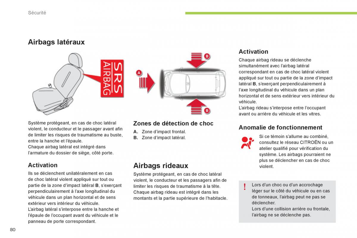 Citroen C Zero manuel du proprietaire / page 82