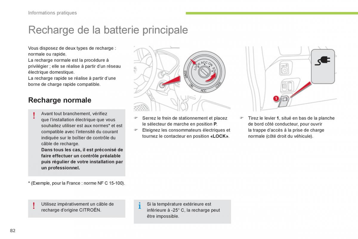 Citroen C Zero manuel du proprietaire / page 84