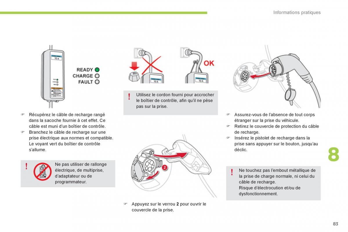 Citroen C Zero manuel du proprietaire / page 85