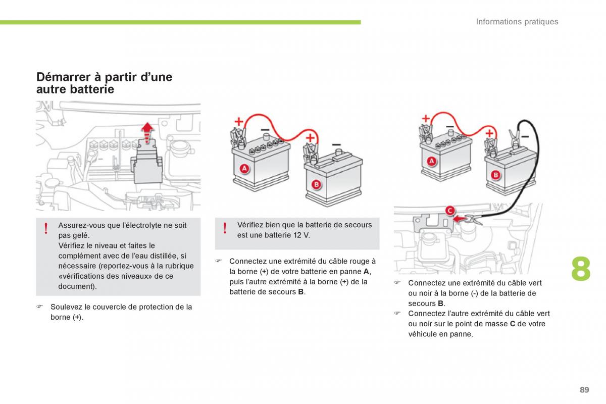 Citroen C Zero manuel du proprietaire / page 91