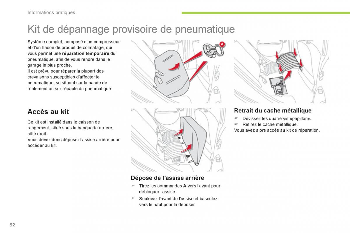 Citroen C Zero manuel du proprietaire / page 94