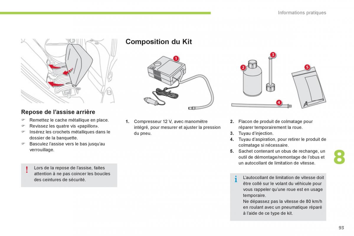 Citroen C Zero manuel du proprietaire / page 95