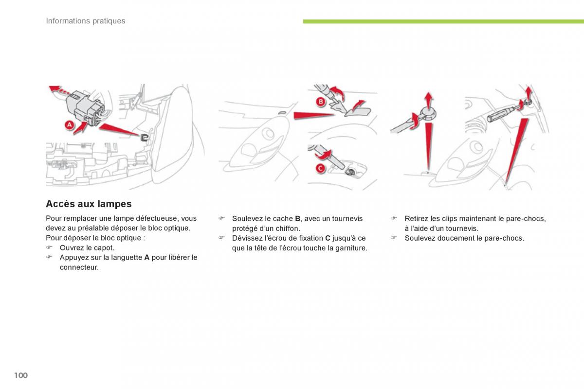 Citroen C Zero manuel du proprietaire / page 102