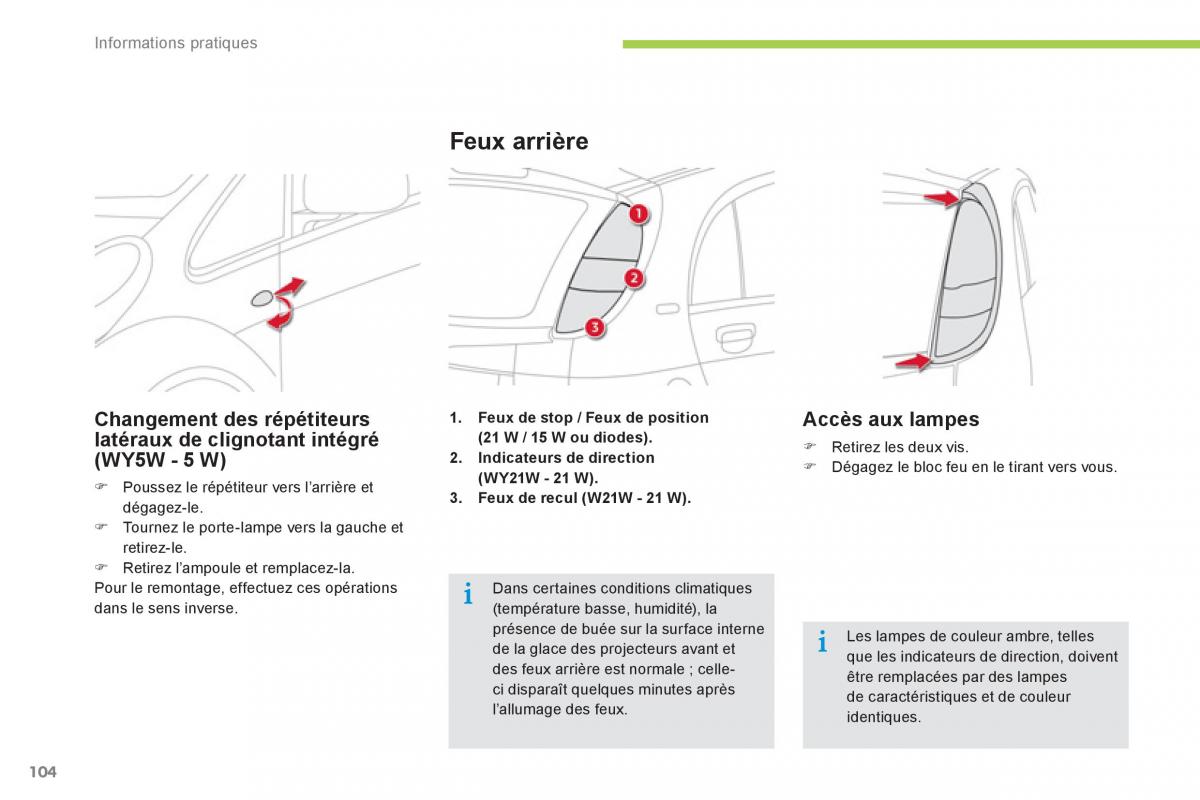 Citroen C Zero manuel du proprietaire / page 106