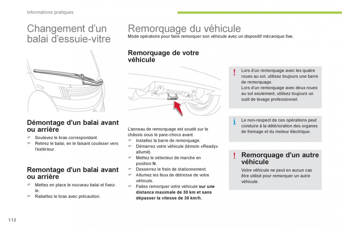 Citroen C Zero manuel du proprietaire / page 114