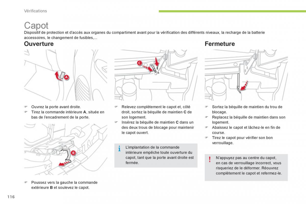 Citroen C Zero manuel du proprietaire / page 118