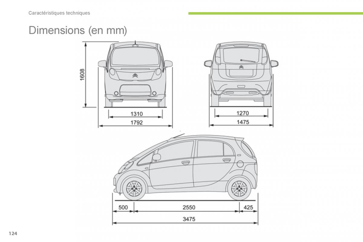 Citroen C Zero manuel du proprietaire / page 126