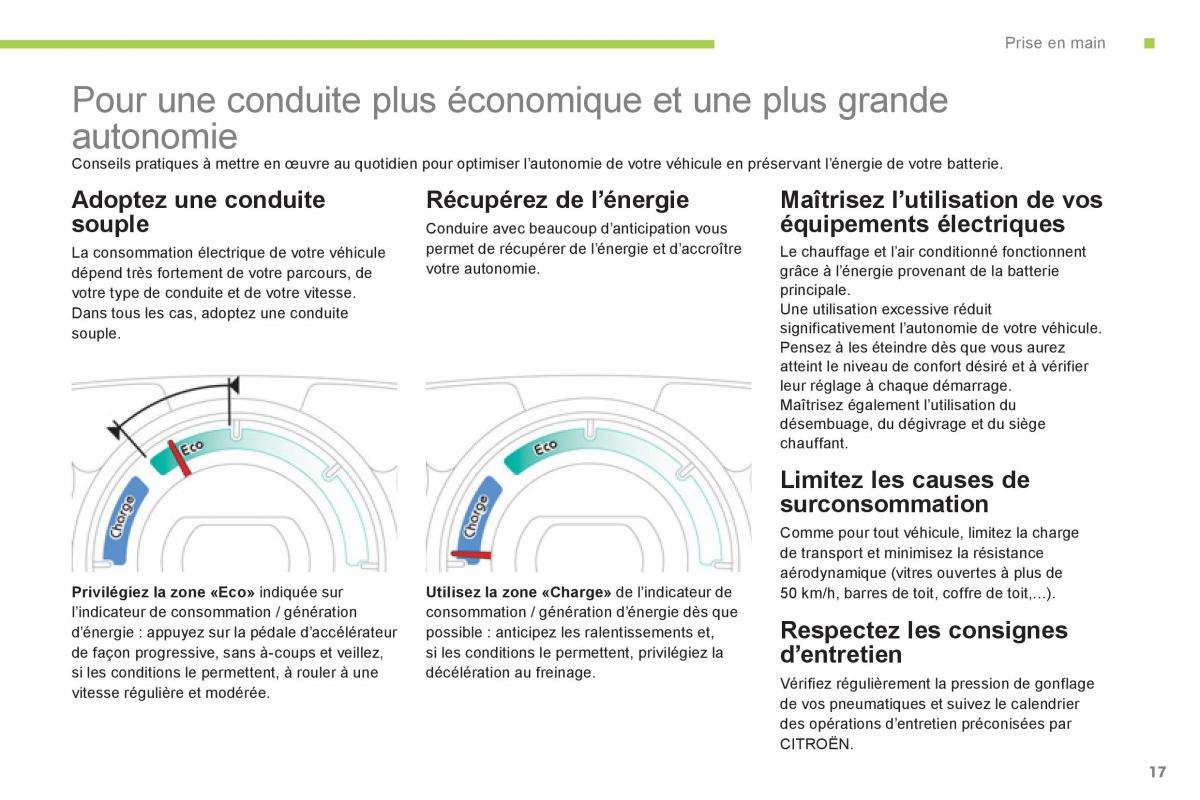 Citroen C Zero manuel du proprietaire / page 19