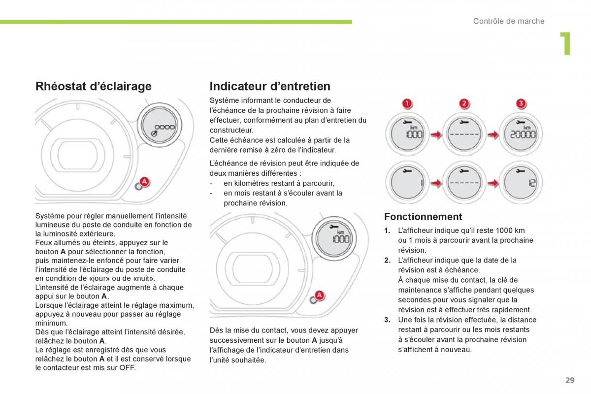 Citroen C Zero manuel du proprietaire / page 31