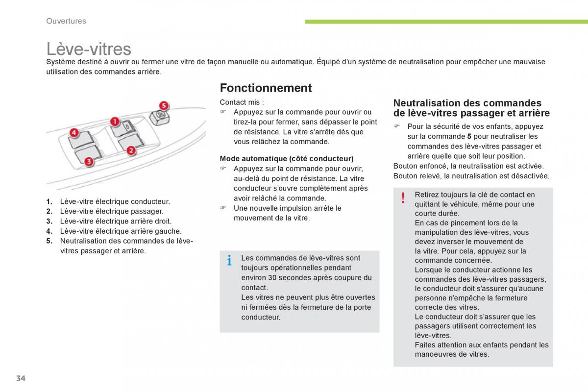 Citroen C Zero manuel du proprietaire / page 36