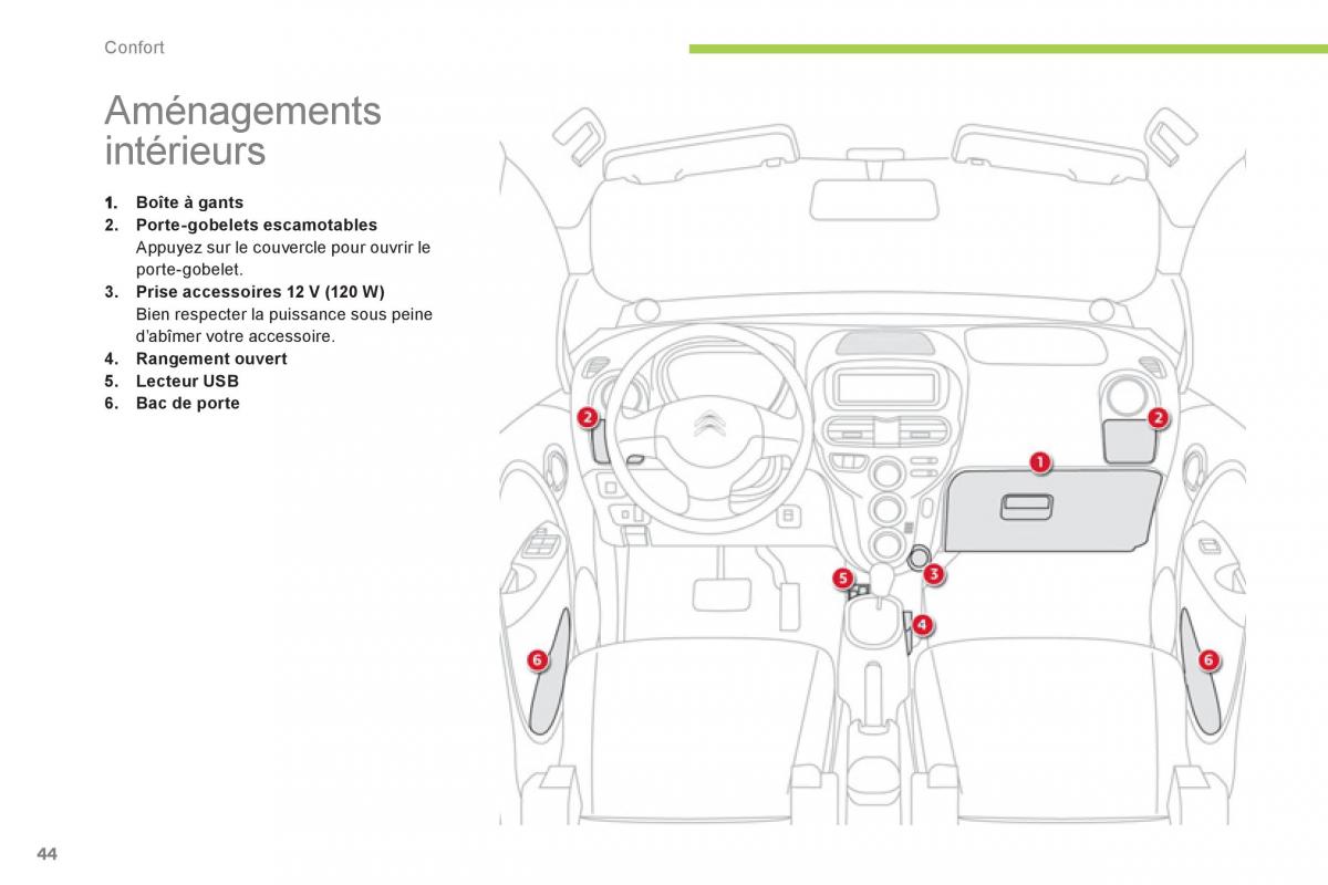 Citroen C Zero manuel du proprietaire / page 46