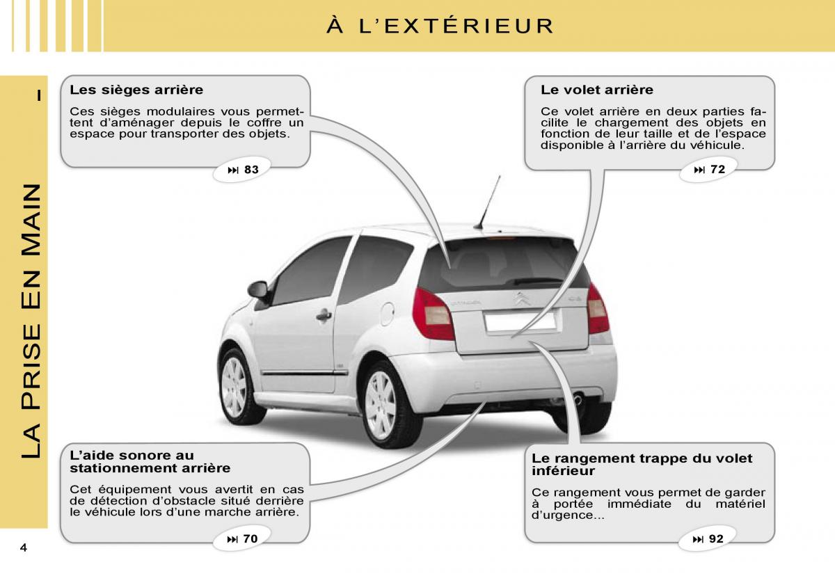 Citroen C2 manuel du proprietaire / page 6