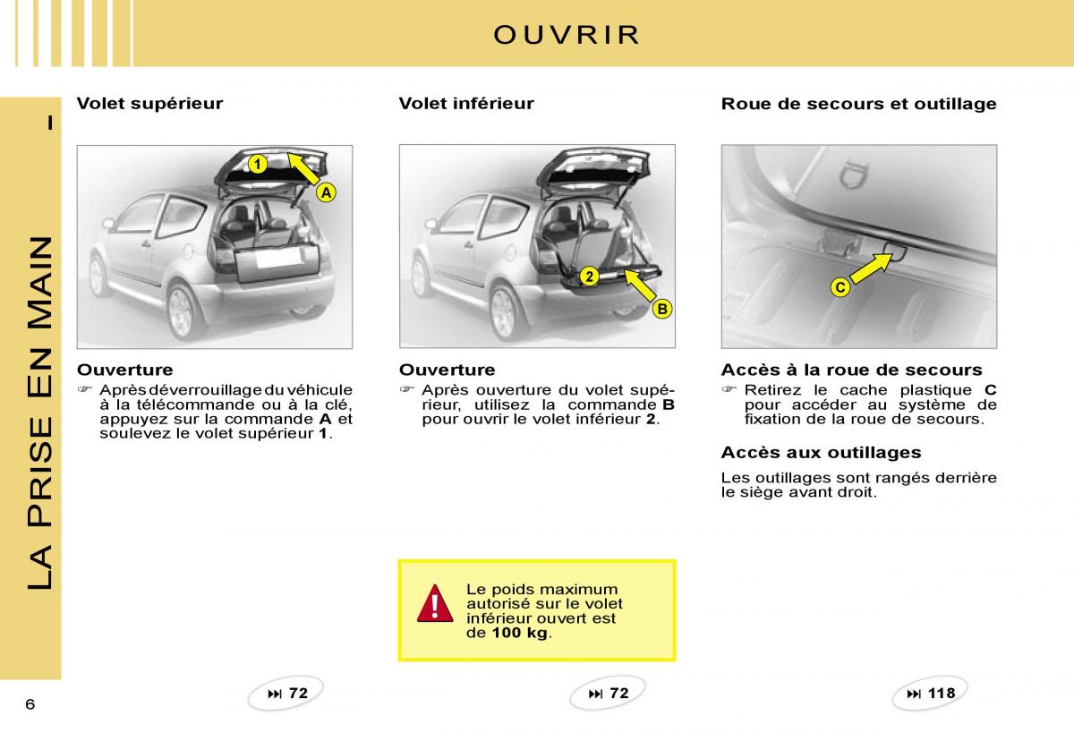 Citroen C2 manuel du proprietaire / page 8