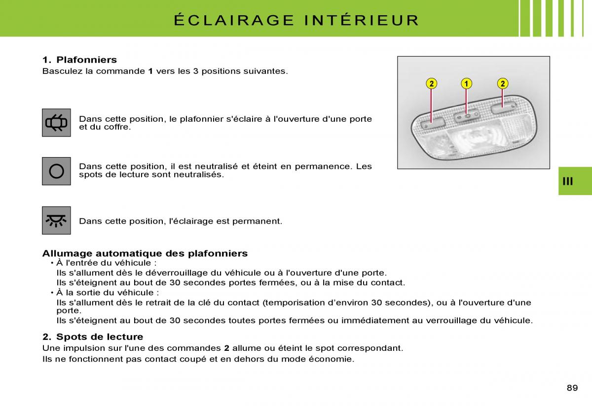 Citroen C2 manuel du proprietaire / page 91