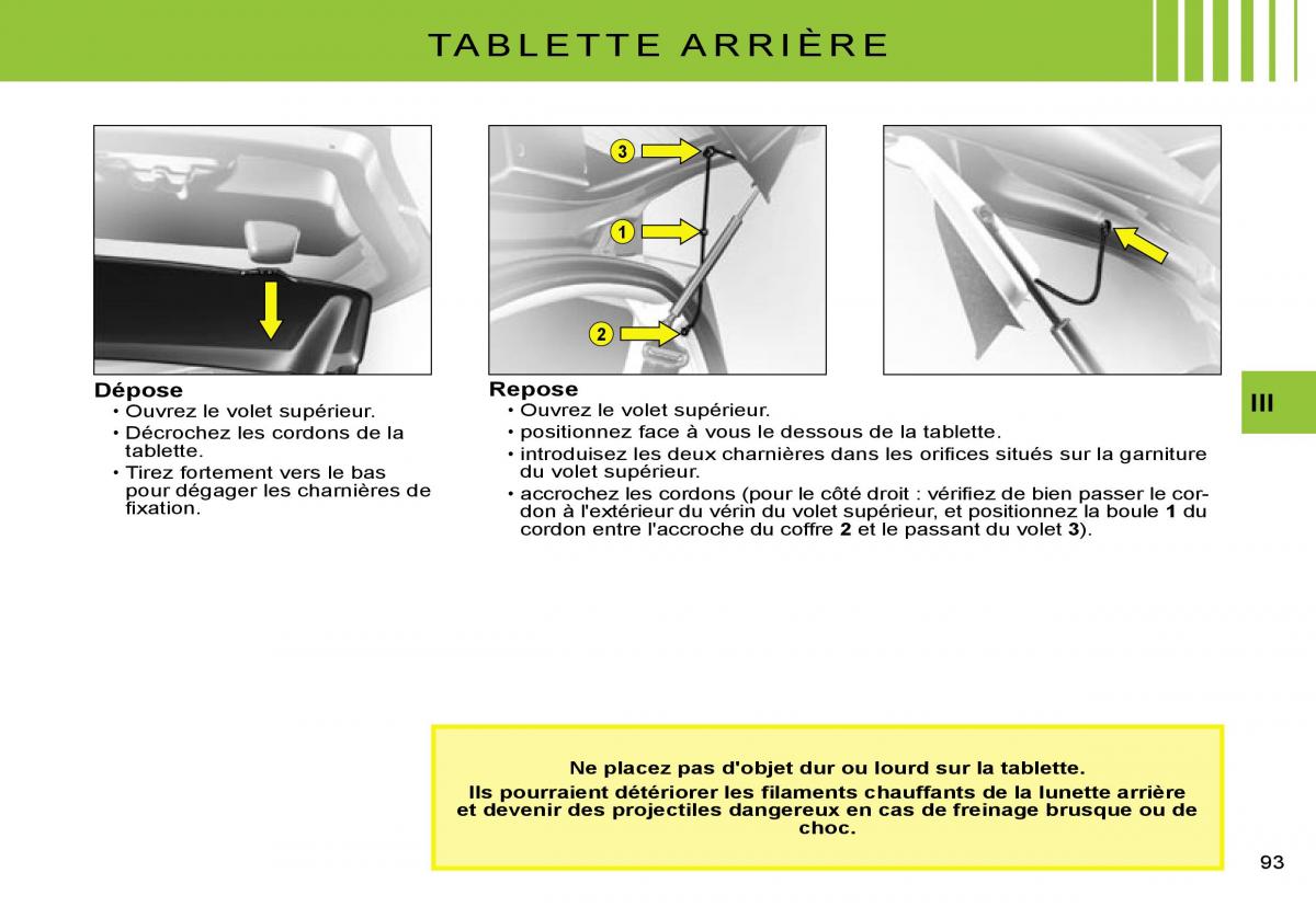 Citroen C2 manuel du proprietaire / page 95