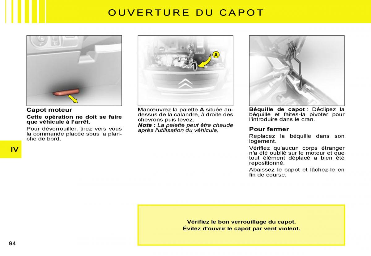 Citroen C2 manuel du proprietaire / page 96