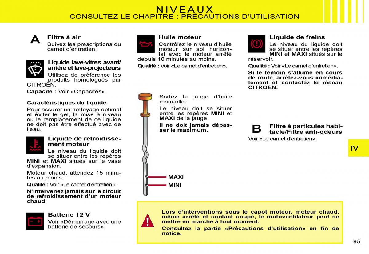 Citroen C2 manuel du proprietaire / page 97