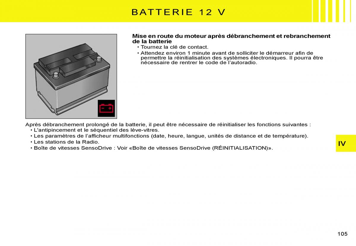 Citroen C2 manuel du proprietaire / page 107