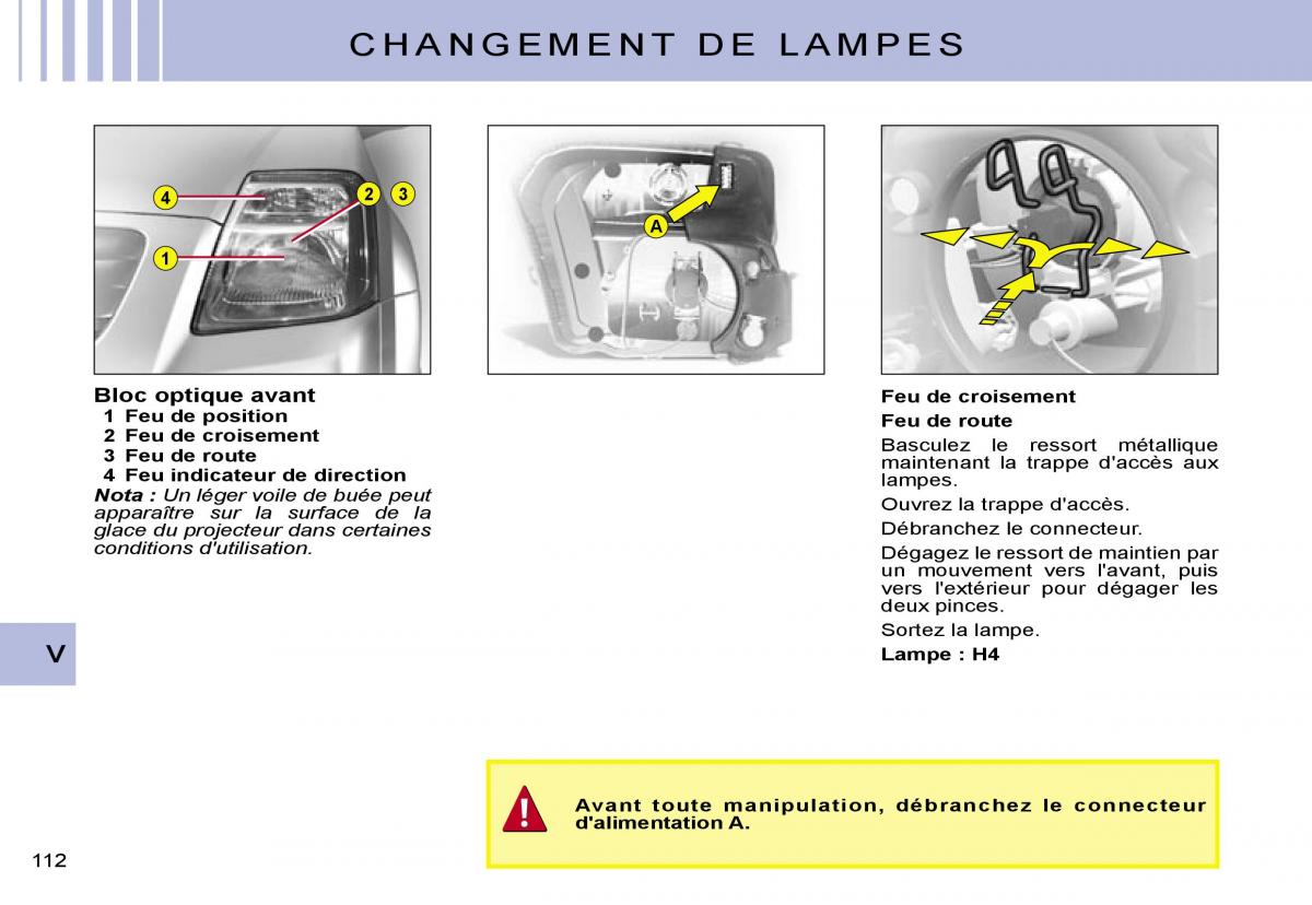 Citroen C2 manuel du proprietaire / page 114