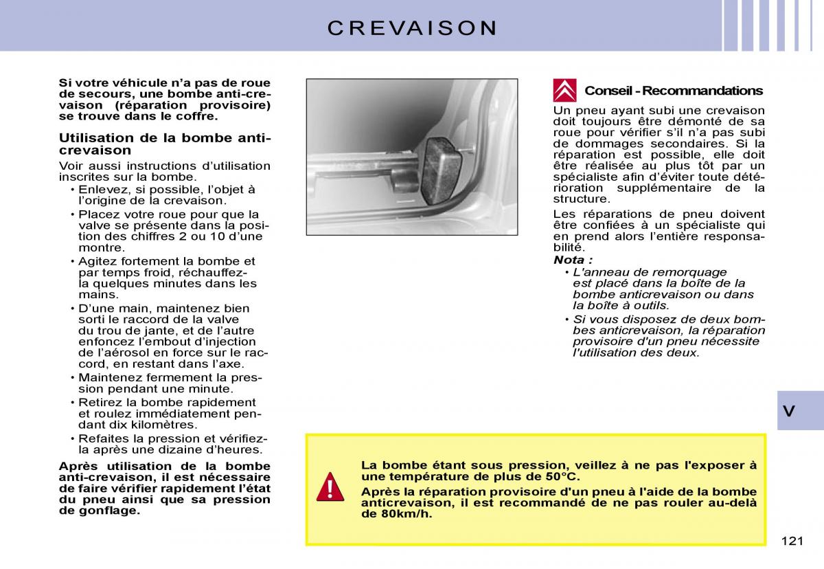 Citroen C2 manuel du proprietaire / page 123