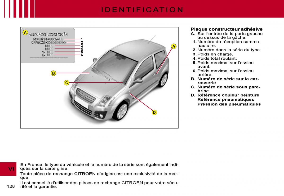 Citroen C2 manuel du proprietaire / page 130