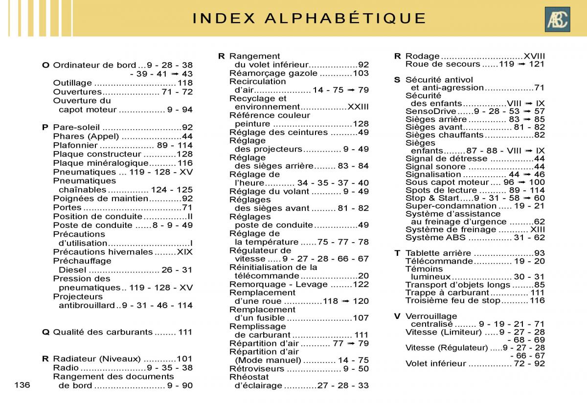 Citroen C2 manuel du proprietaire / page 138