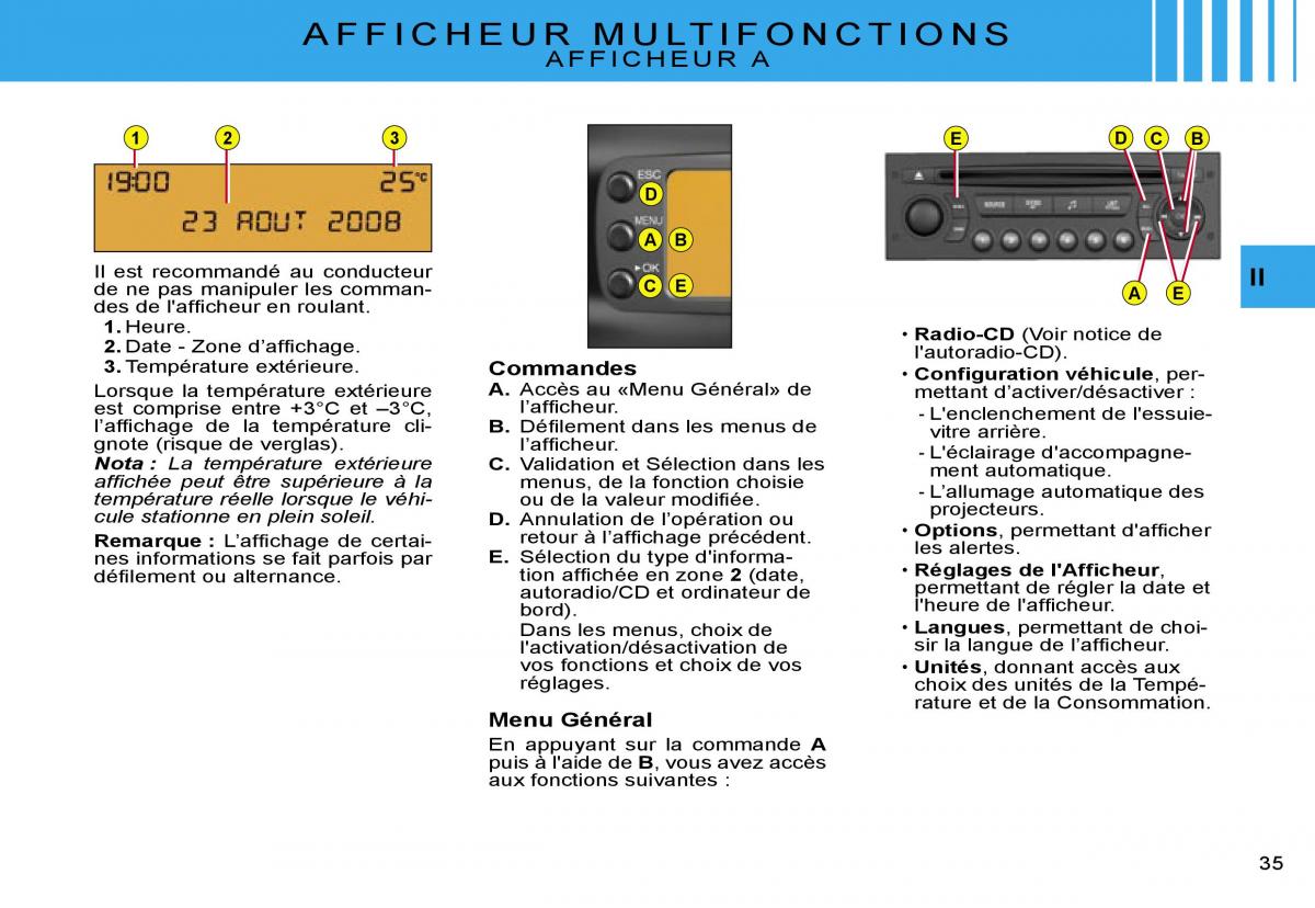 Citroen C2 manuel du proprietaire / page 37