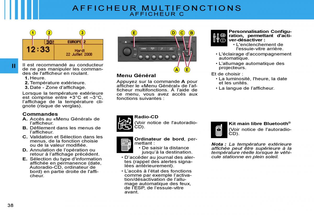 Citroen C2 manuel du proprietaire / page 40