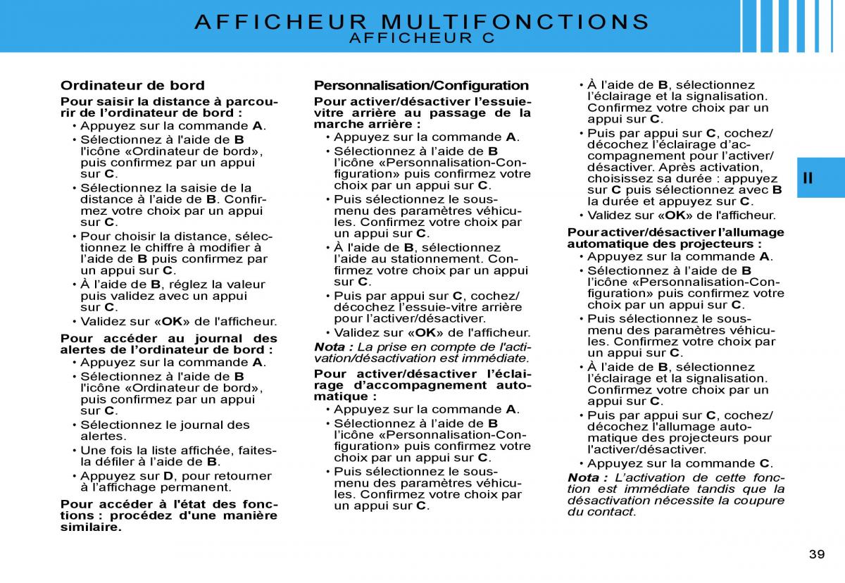 Citroen C2 manuel du proprietaire / page 41