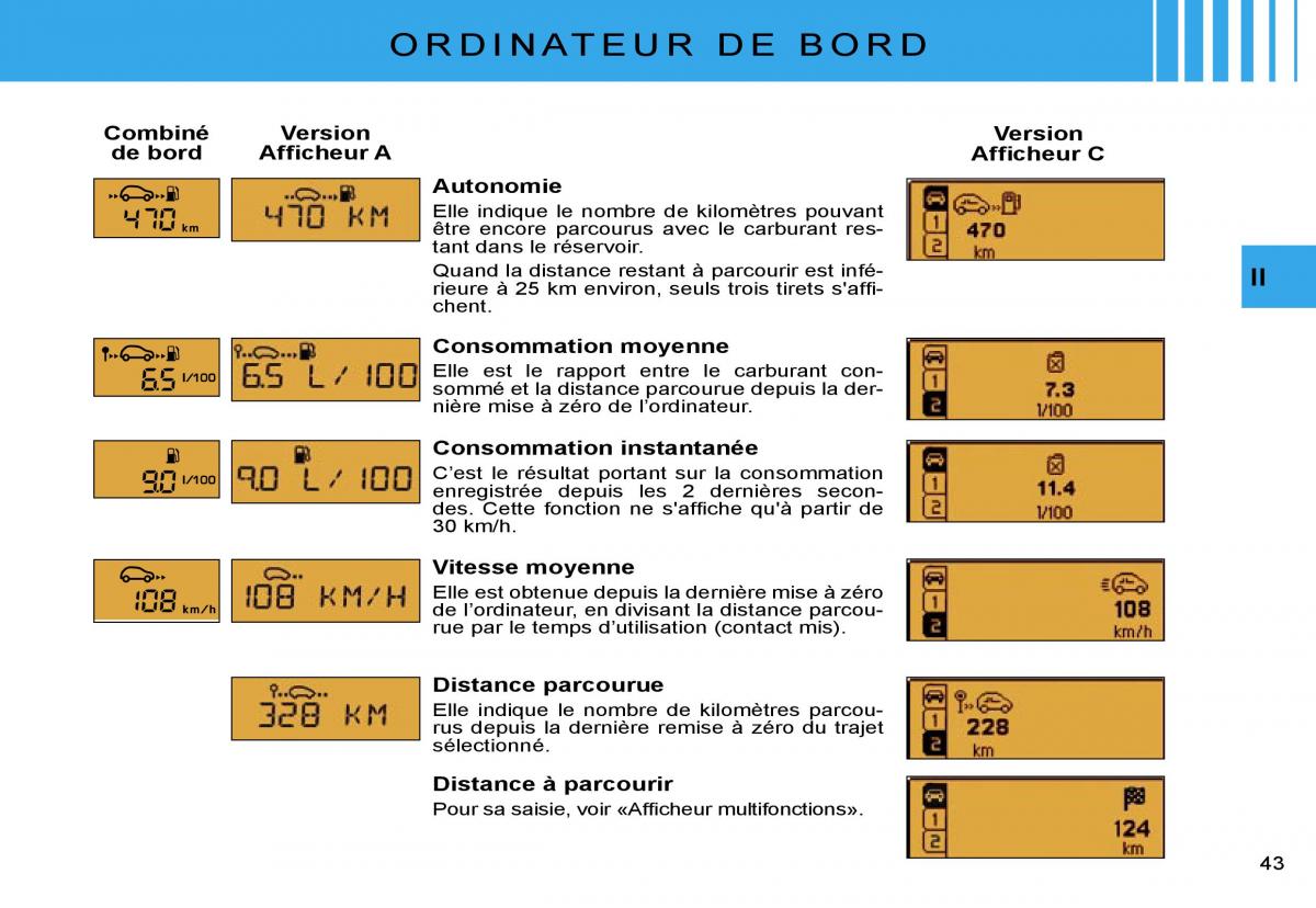 Citroen C2 manuel du proprietaire / page 45