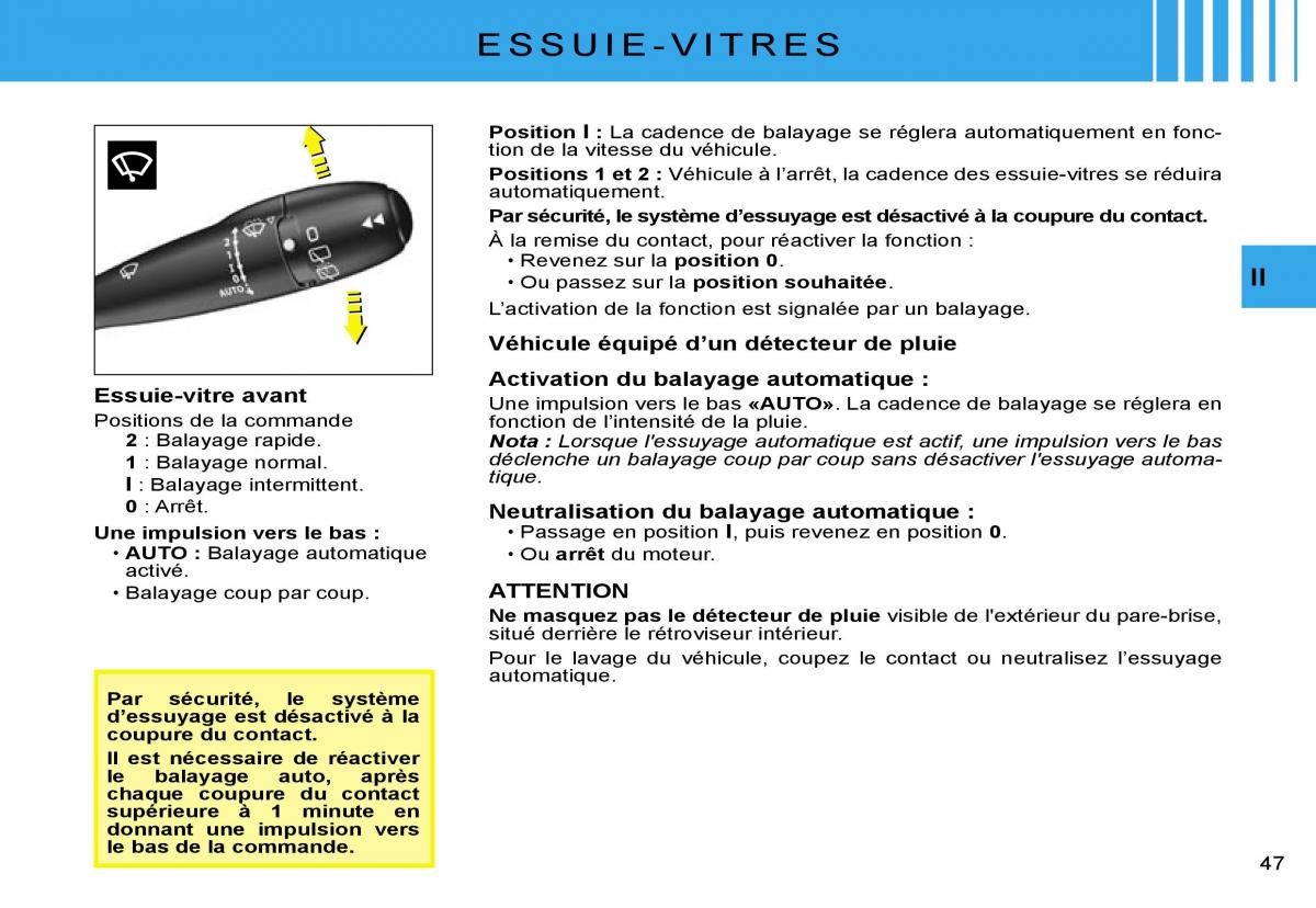 Citroen C2 manuel du proprietaire / page 49