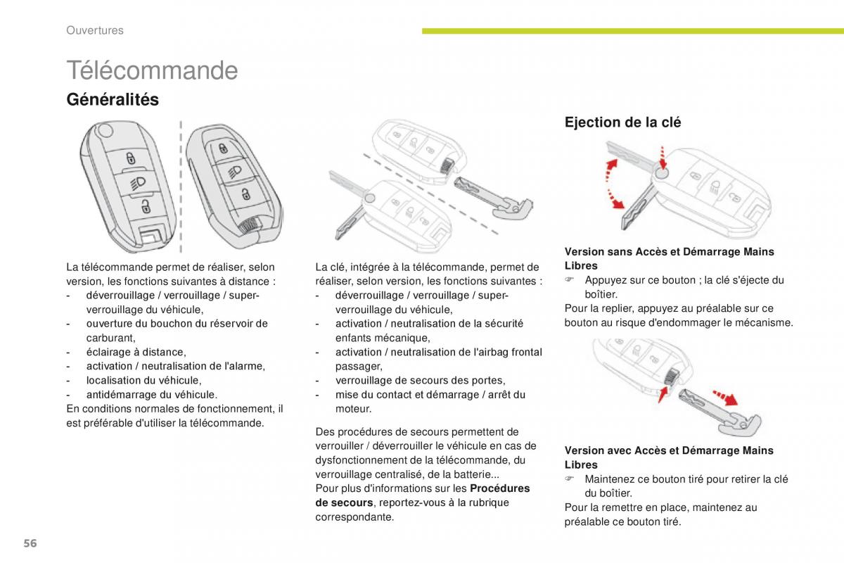 Citroen C3 III 3 manuel du proprietaire / page 58