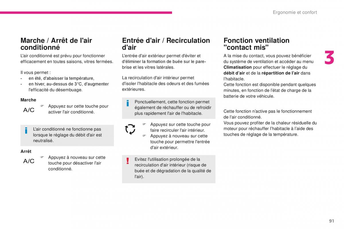 Citroen C3 III 3 manuel du proprietaire / page 93