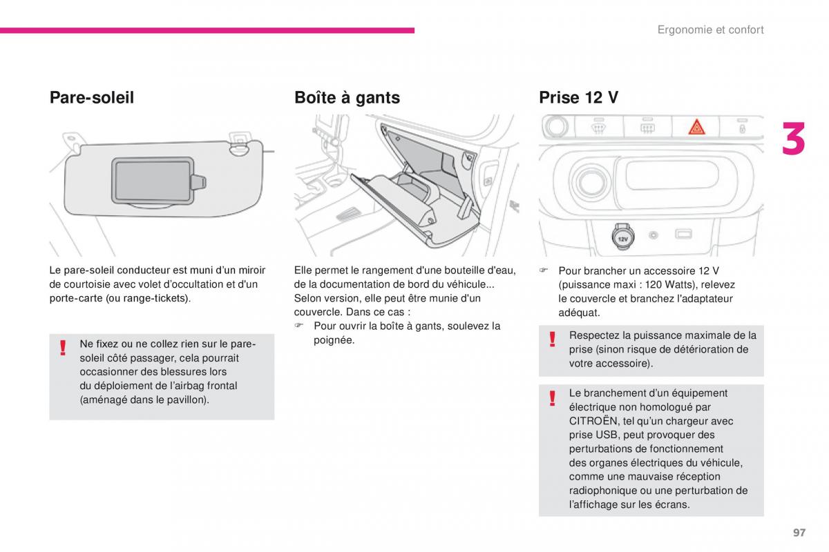 Citroen C3 III 3 manuel du proprietaire / page 99