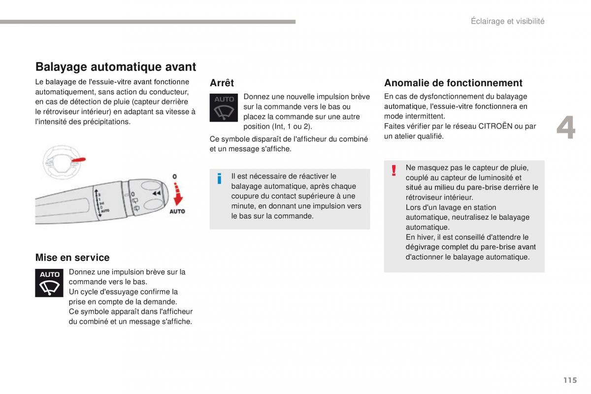 Citroen C3 III 3 manuel du proprietaire / page 117