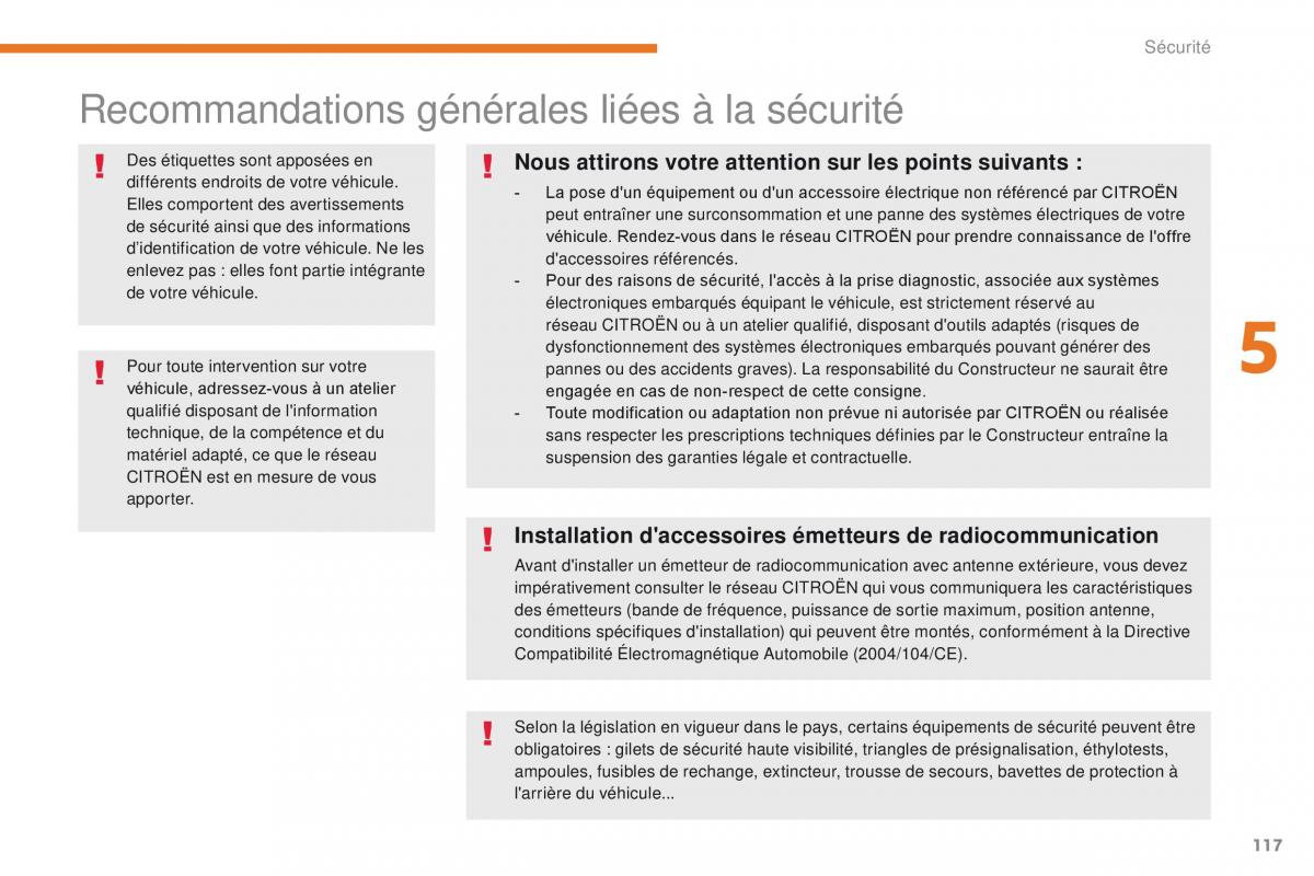 Citroen C3 III 3 manuel du proprietaire / page 119