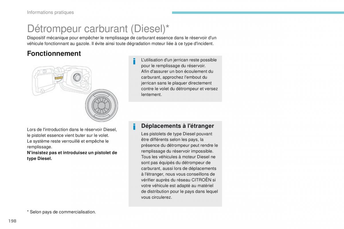 Citroen C3 III 3 manuel du proprietaire / page 200