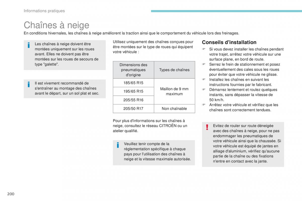 Citroen C3 III 3 manuel du proprietaire / page 202