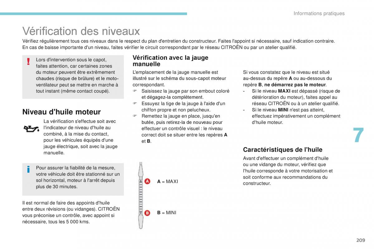 Citroen C3 III 3 manuel du proprietaire / page 211