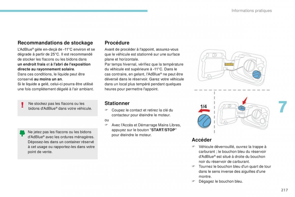 Citroen C3 III 3 manuel du proprietaire / page 219