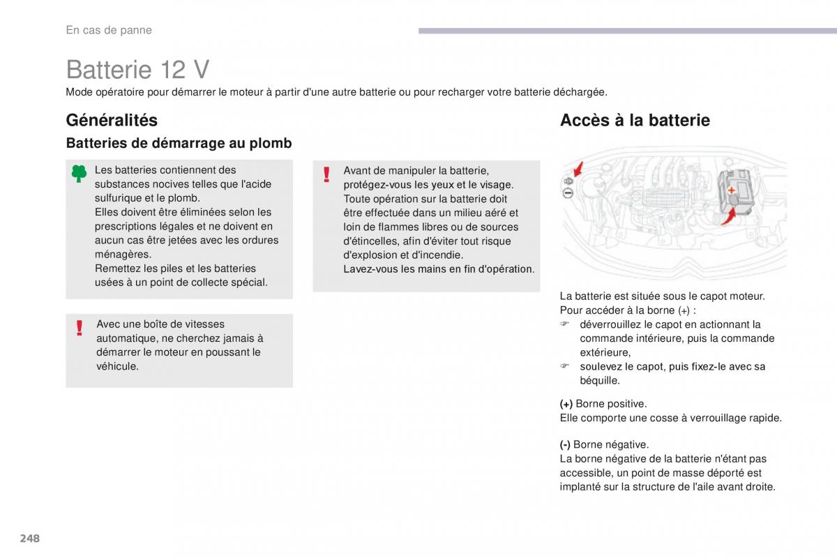 Citroen C3 III 3 manuel du proprietaire / page 250