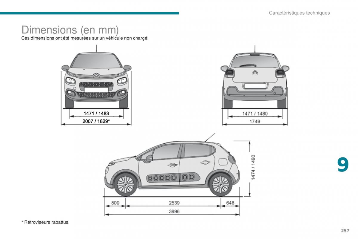 Citroen C3 III 3 manuel du proprietaire / page 259