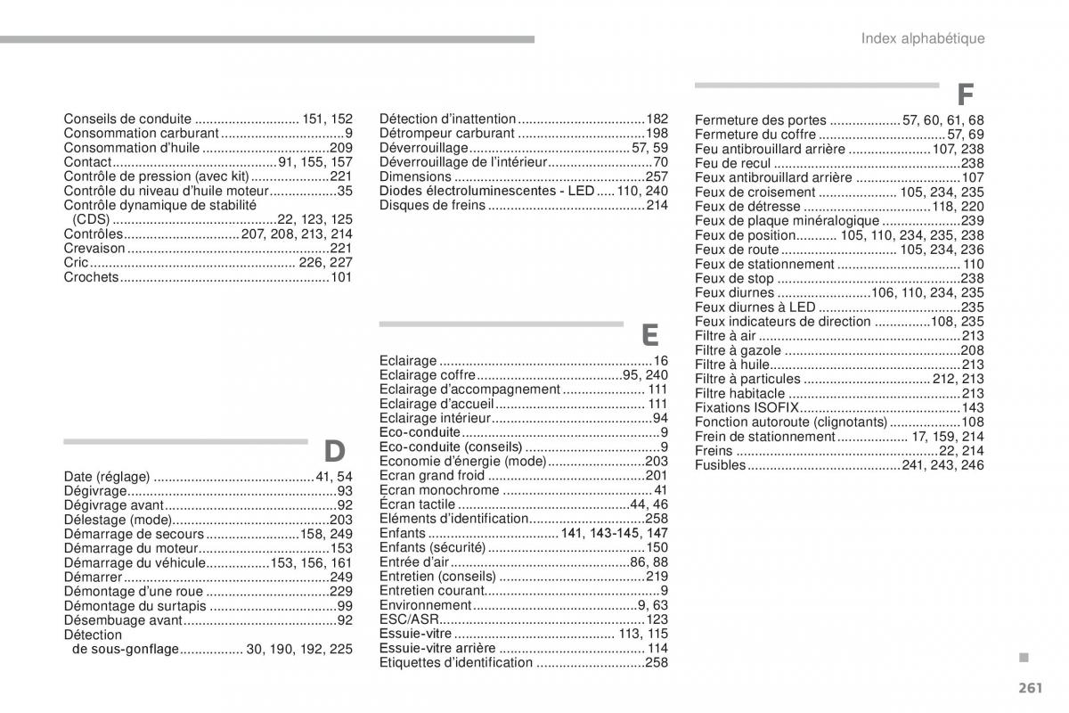 Citroen C3 III 3 manuel du proprietaire / page 263