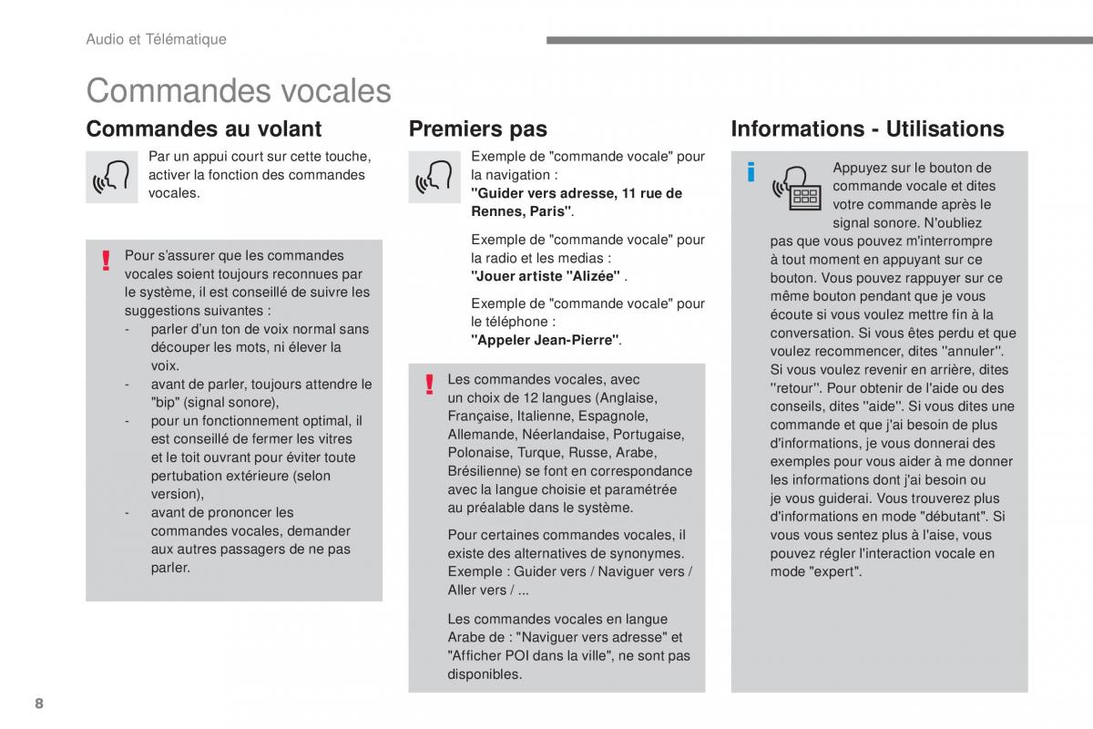 Citroen C3 III 3 manuel du proprietaire / page 282