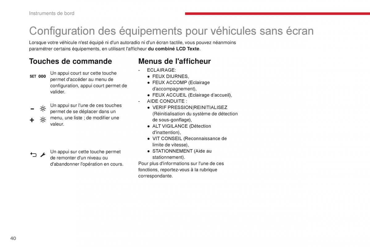 Citroen C3 III 3 manuel du proprietaire / page 42