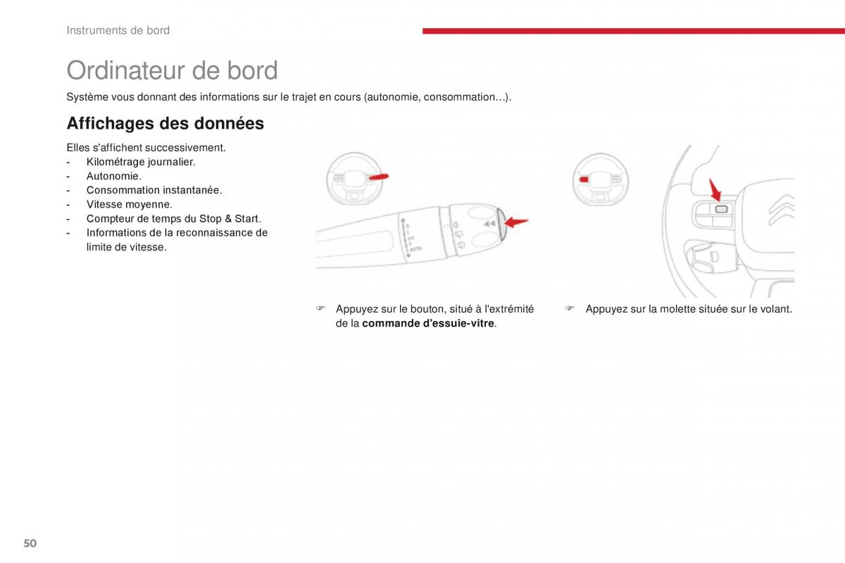 Citroen C3 III 3 manuel du proprietaire / page 52