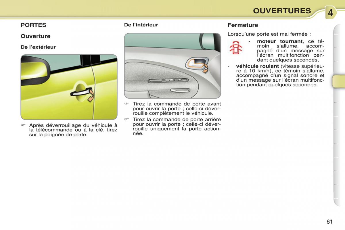 Citroen C3 Picasso manuel du proprietaire / page 63