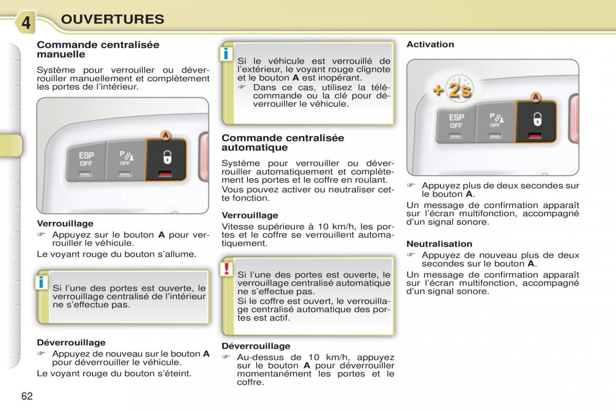 Citroen C3 Picasso manuel du proprietaire / page 64