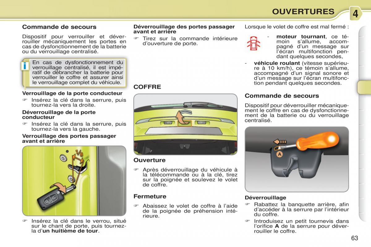 Citroen C3 Picasso manuel du proprietaire / page 65