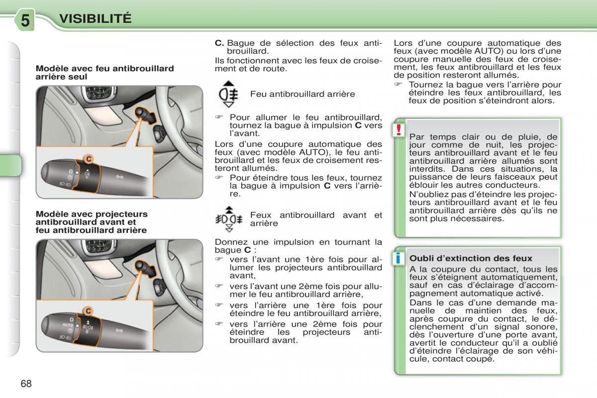 Citroen C3 Picasso manuel du proprietaire / page 70